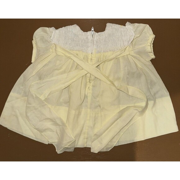 Vintage Cherubs 1950s Smocked 9m Infant Dress With Embroidery EUC - Picture 3 of 5
